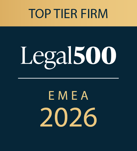 Legal 500 EMEA 2026 – Top Tier Firm